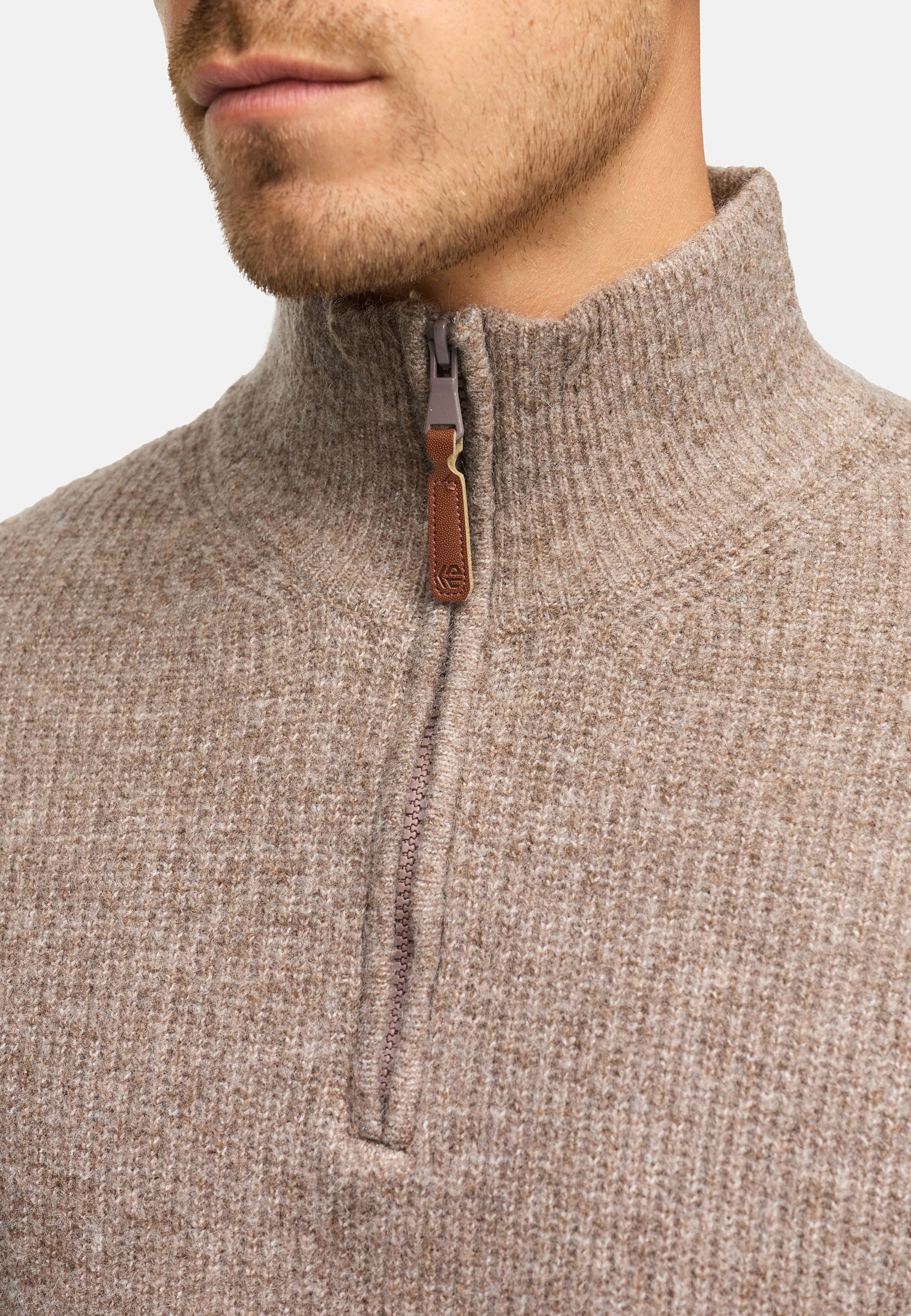 Strickpullover INPeace Half Zip Produktbild