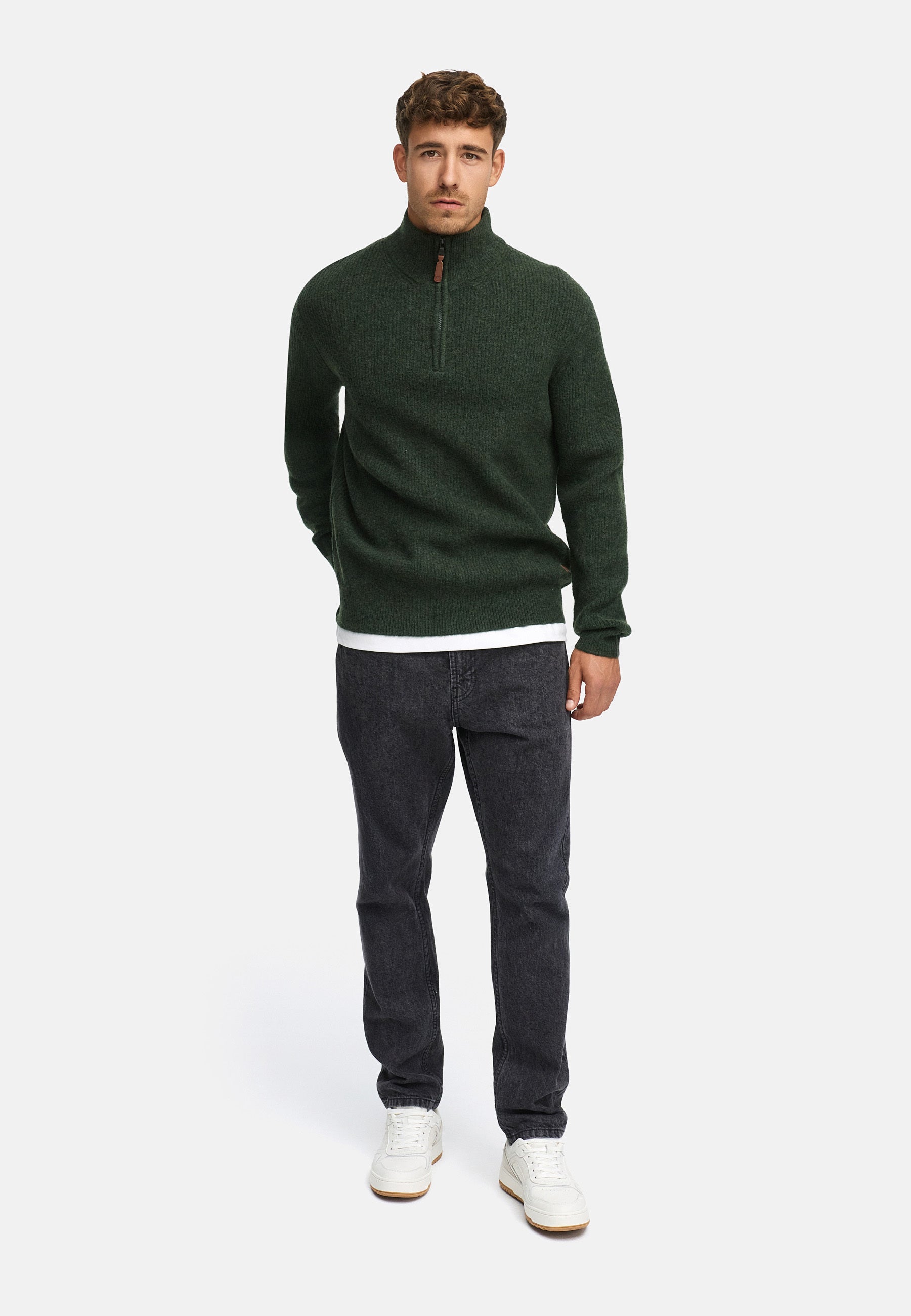 Strickpullover INPeace Half Zip Produktbild