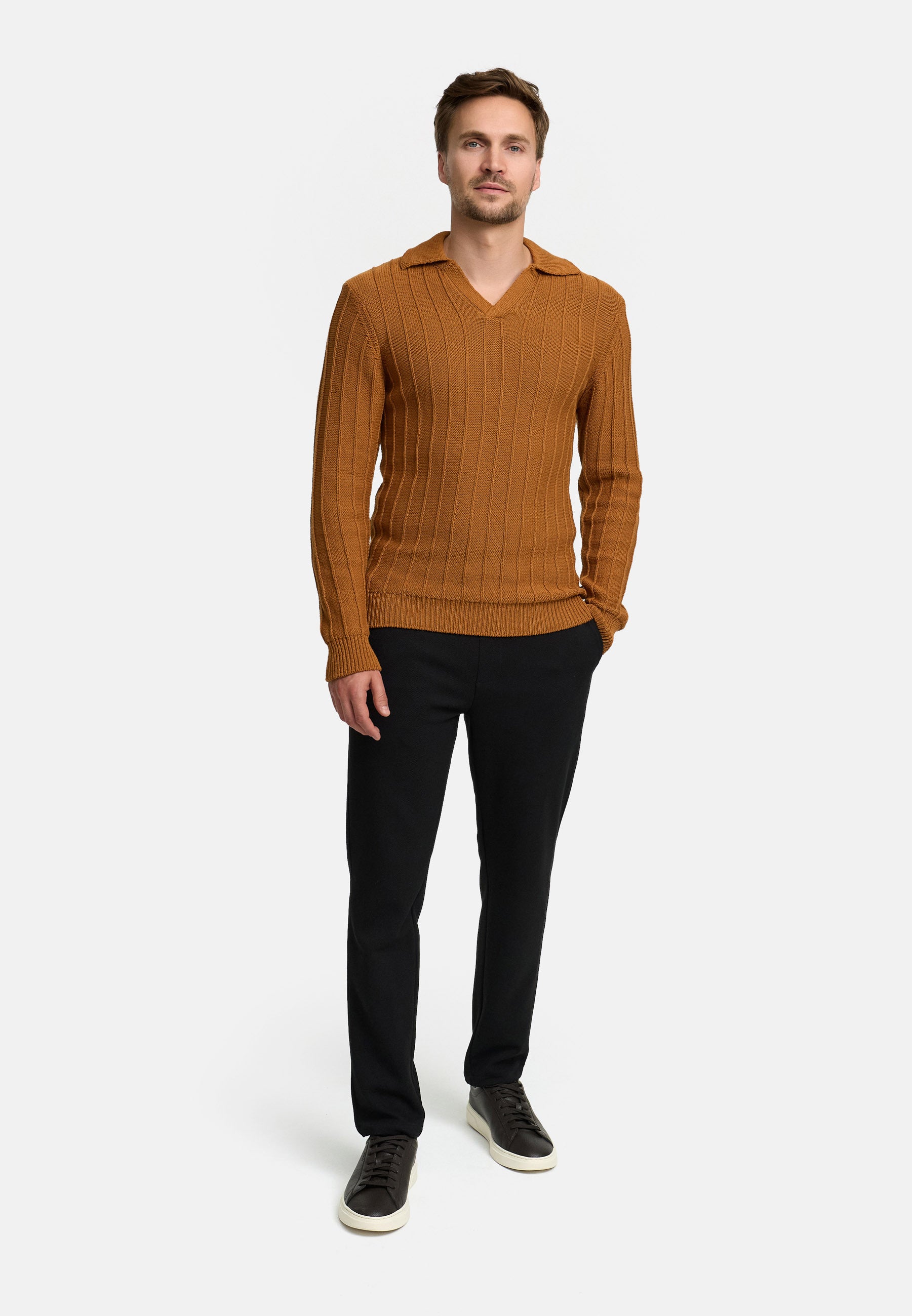 Strickpullover JFTruman polo knit Produktbild