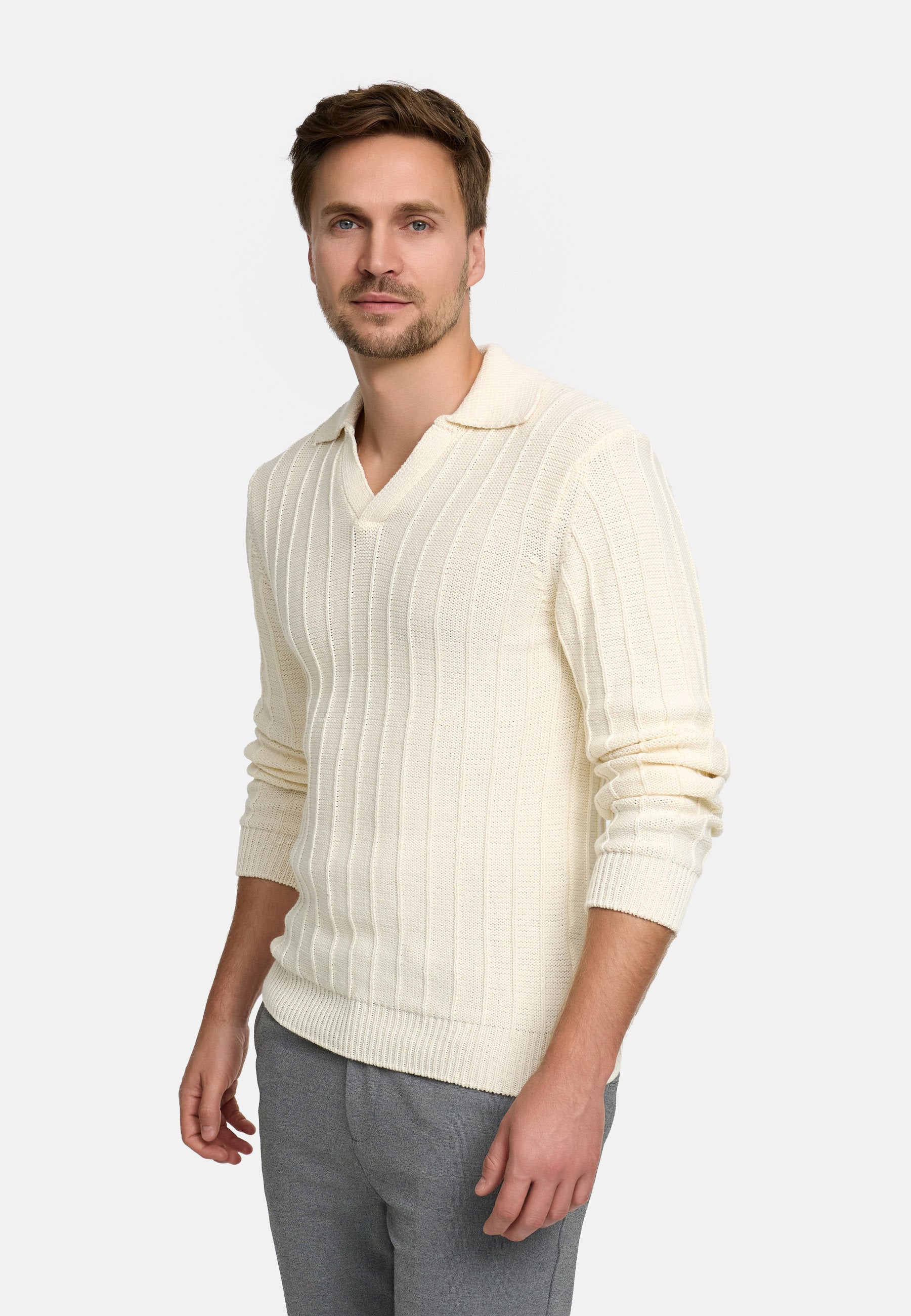 Strickpullover JFTruman polo knit Produktbild
