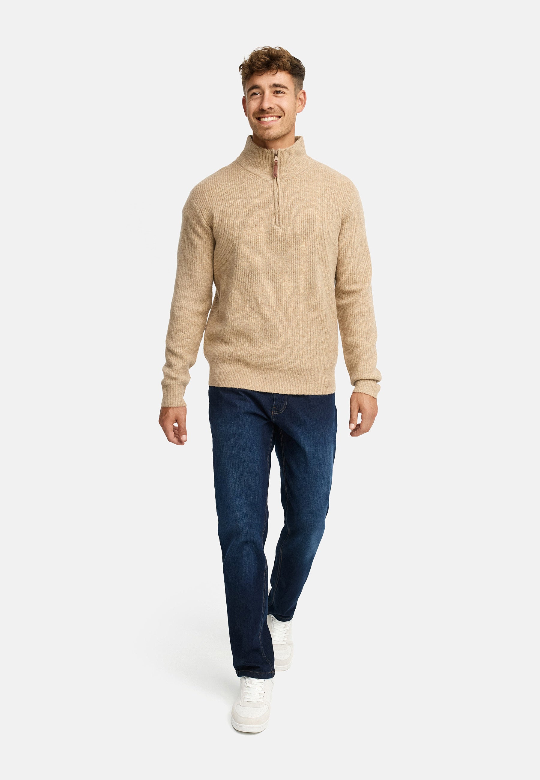 Strickpullover INPeace Half Zip Produktbild