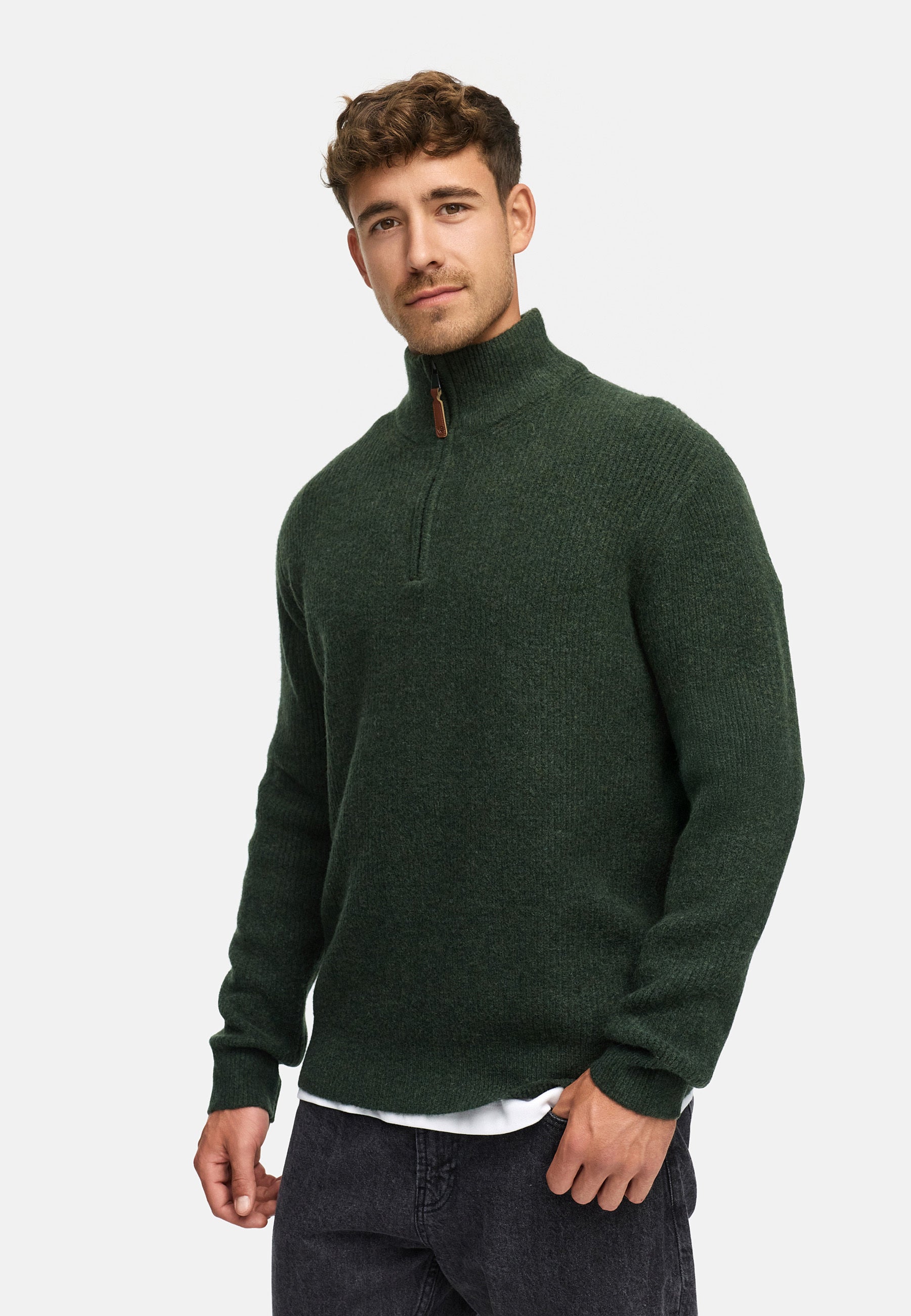 Strickpullover INPeace Half Zip Produktbild