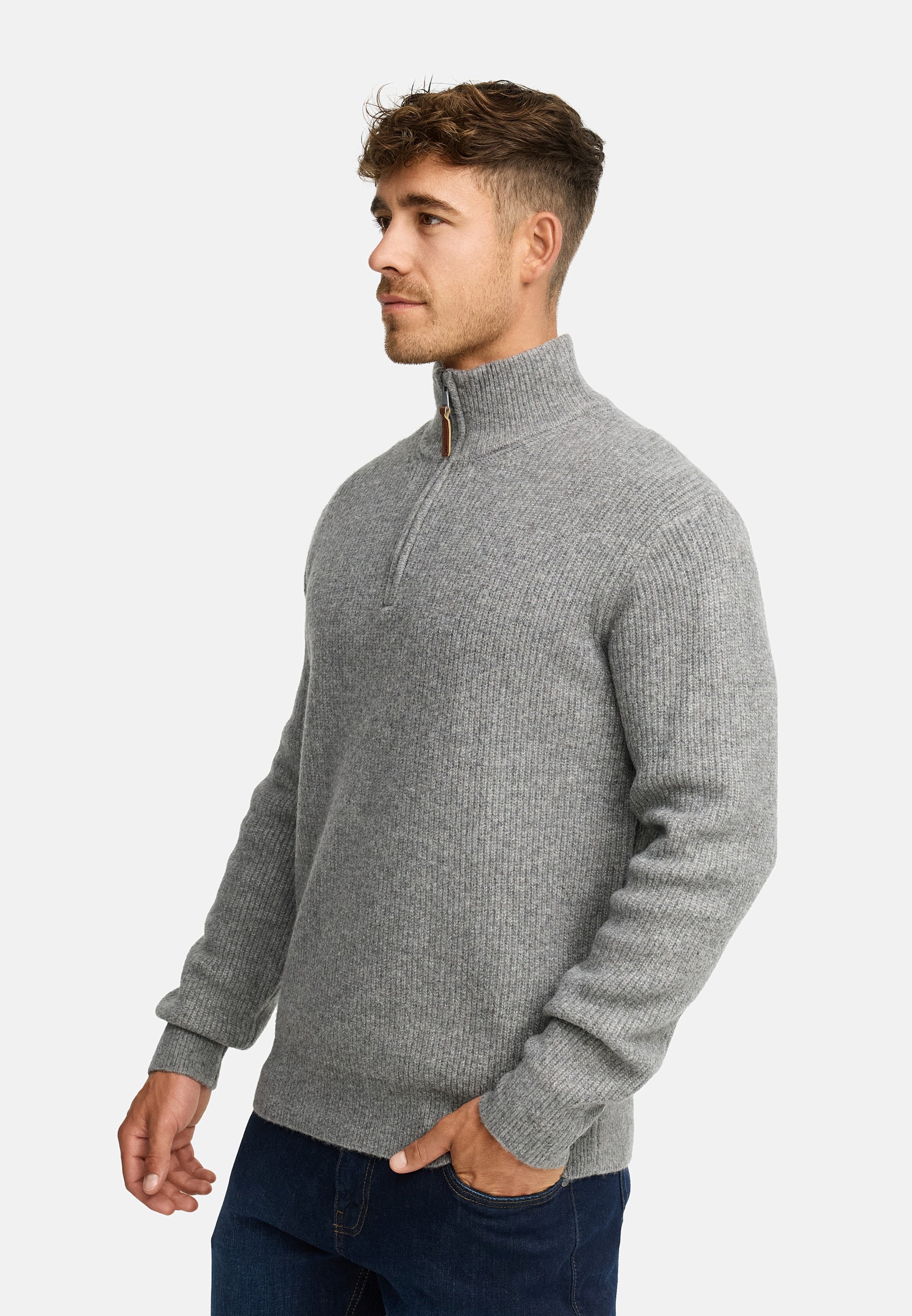 Strickpullover INPeace Half Zip Produktbild