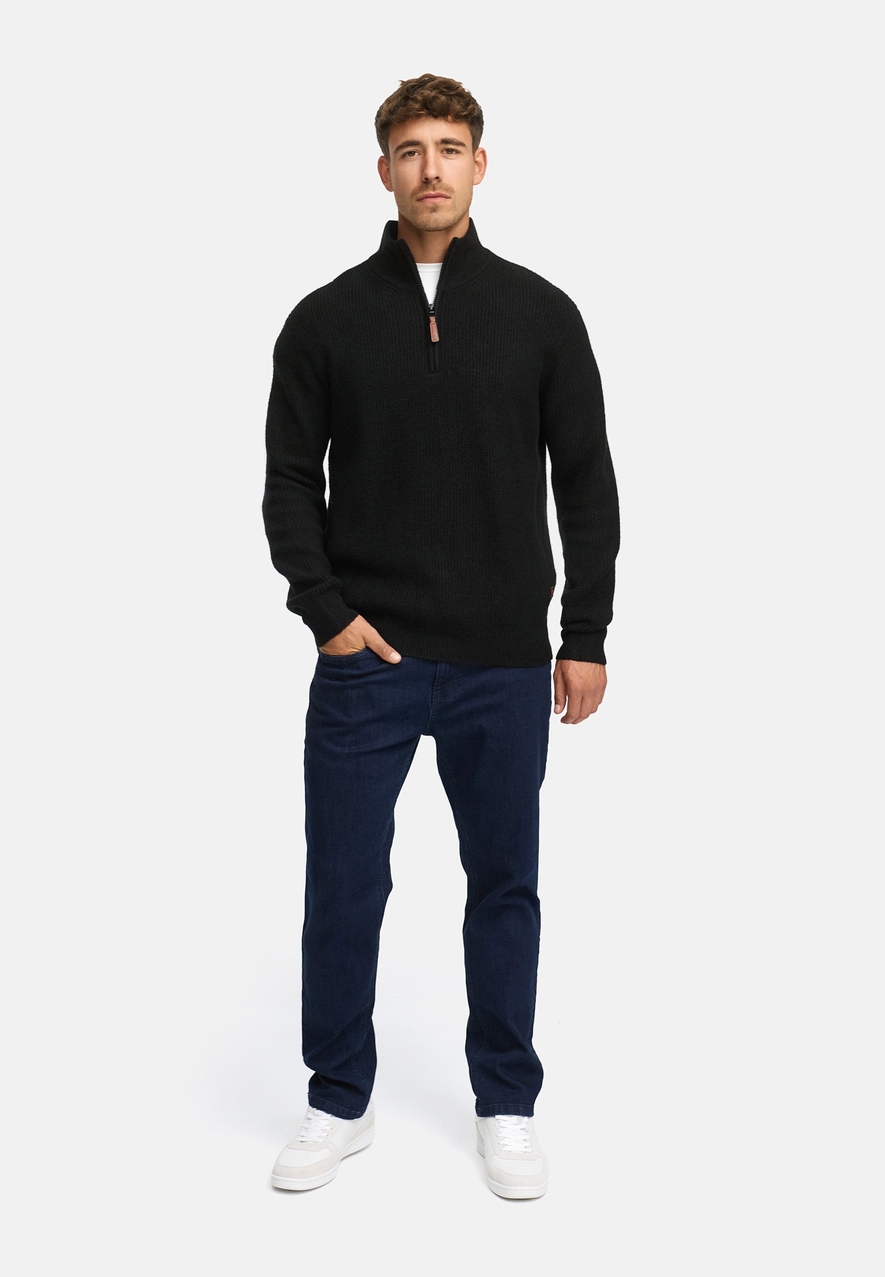 Strickpullover INPeace Half Zip Produktbild
