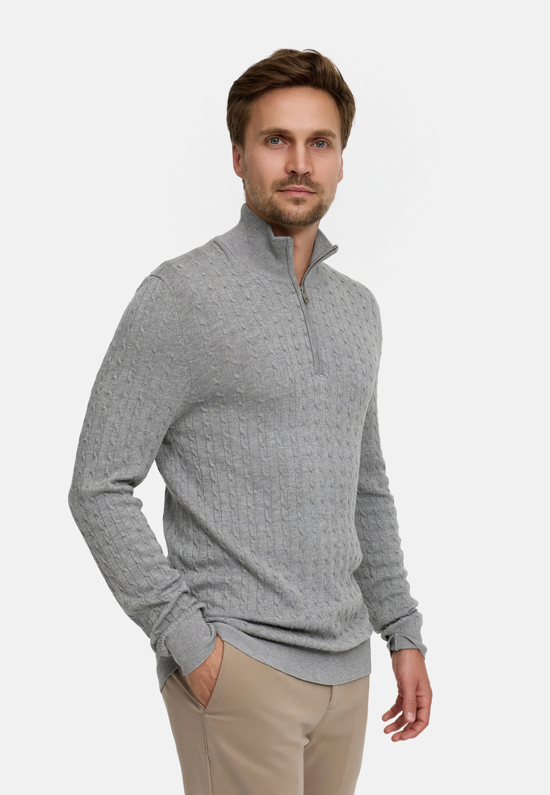 Strickpullover JFCamden half zip knit Produktbild