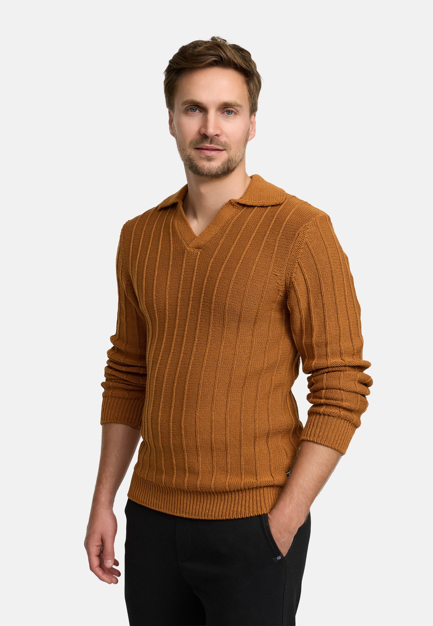 Strickpullover JFTruman polo knit Produktbild