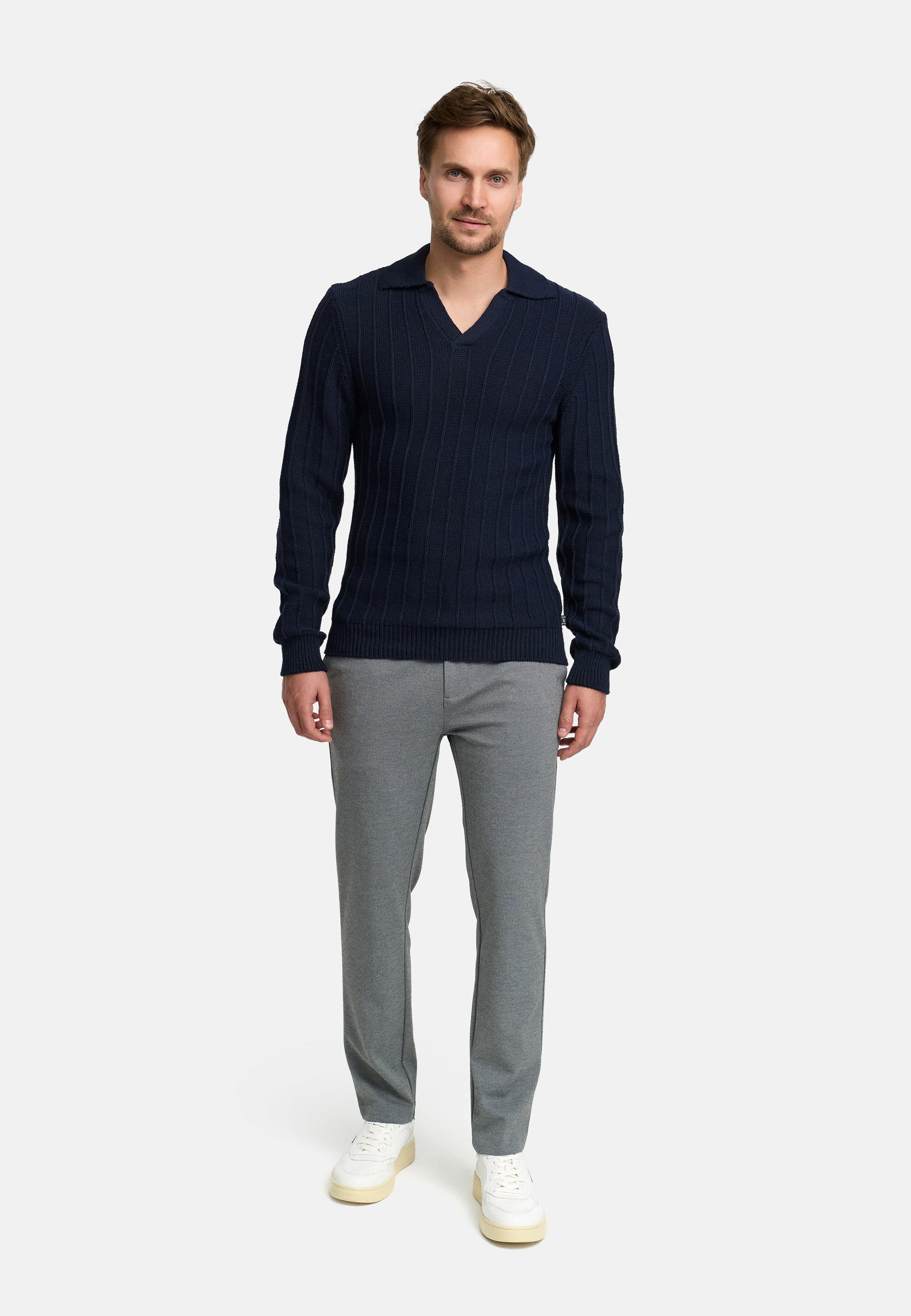 Strickpullover JFTruman polo knit Produktbild