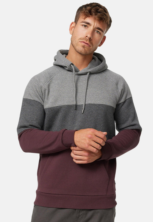 Indicode Herren Donta Sweatshirt mit Kapuze 3-farbig