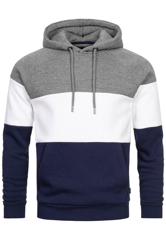 Indicode Herren Donta Sweatshirt mit Kapuze 3-farbig