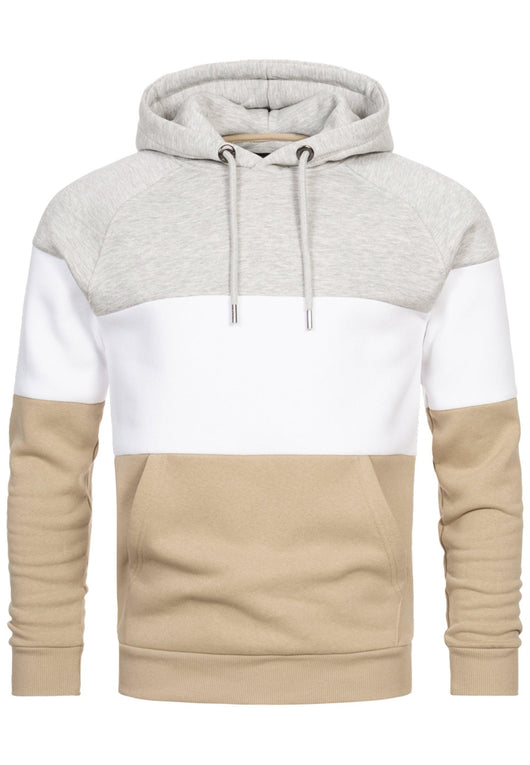 Indicode Herren Donta Sweatshirt mit Kapuze 3-farbig
